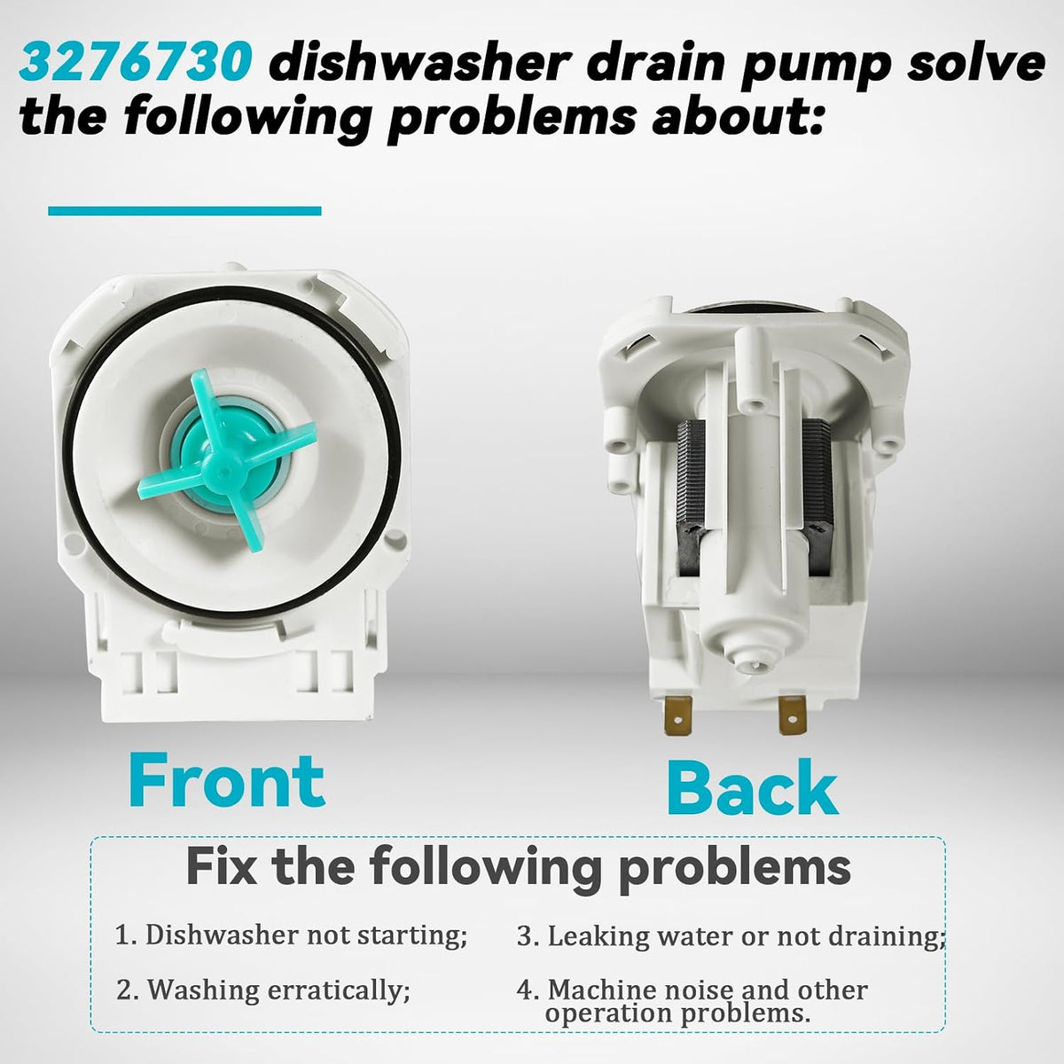 A00044305 3276730 Dishwasher Drain Pump
