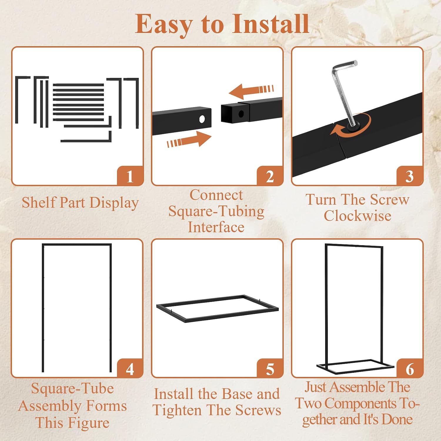 Wedding Sign Holder for Welcome Signs and Seating Charts,Black