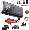 Jump Starter with Air Compressor, 6000A Battery Jumper Starter Portable, 12V Jump Box Car Jump Starter Portable with