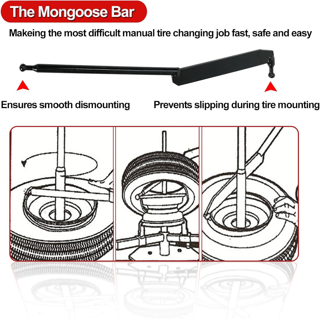 Manual Tire Changer, Portable Bead Breaker Tool for 8"-16" Tires
