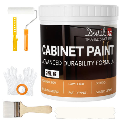 Cabinet Paint, Water Based Kitchen Cabinet Paint, Furniture Paint, Wood Paint, Low Odor, Fast Drying, Semi-Gloss
