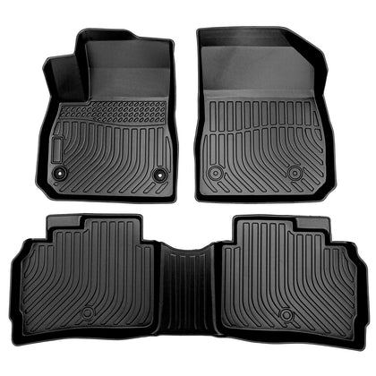 Floor Mats for Chevrolet Malibu 2016-2023, All Weather Mats Full Set Floor Mat Accessories Front Rear Waterproof
