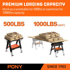 Portable Folding Work Table, Workbench & Sawhorse