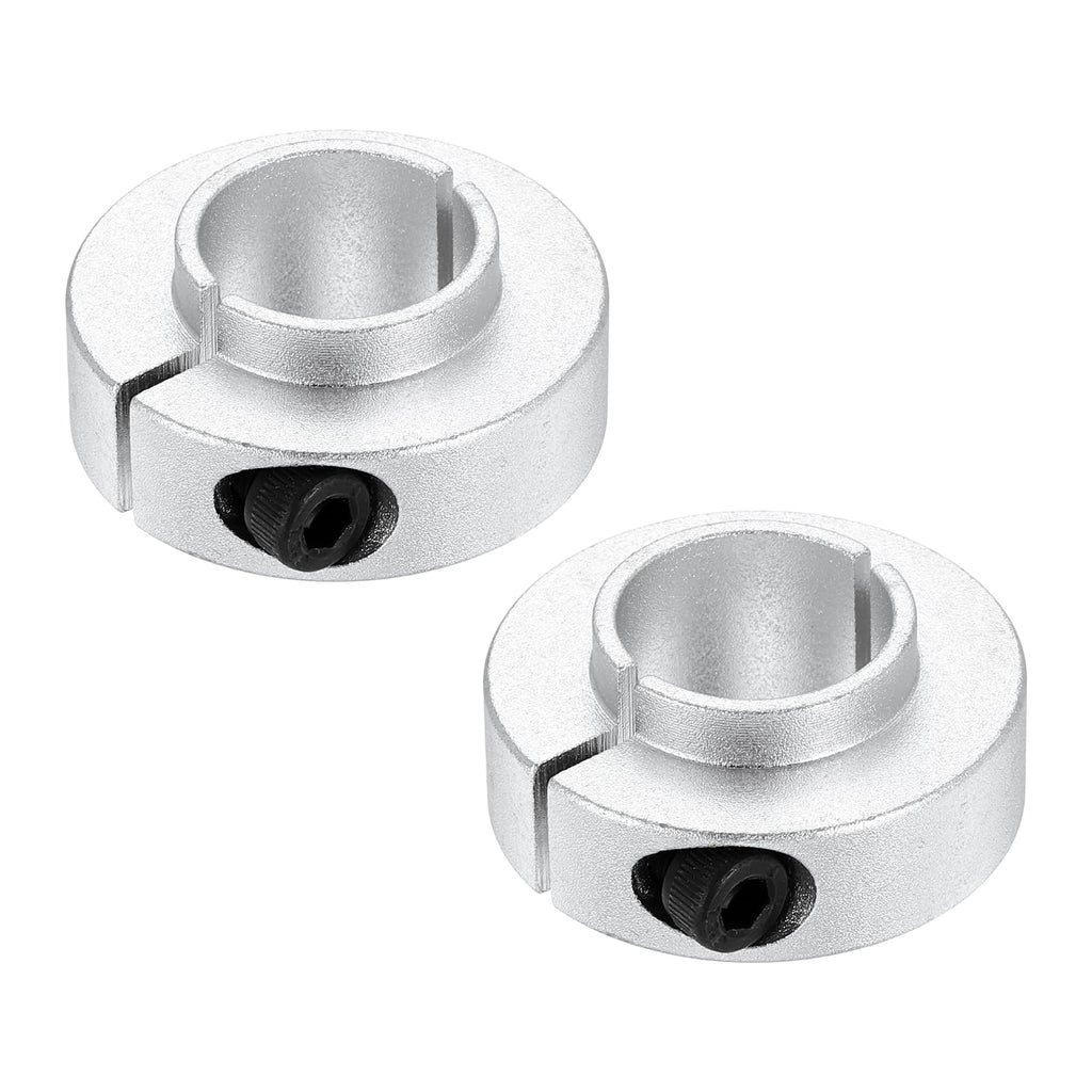 MECCANIXITY 2Pack Shaft Collar 13/16" Bore Axle Collars Locking Ring Silver