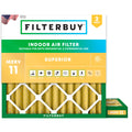 Filterbuy 18x18x2 Air Filter MERV 11 Pet & Allergy Defense (2-Pack)