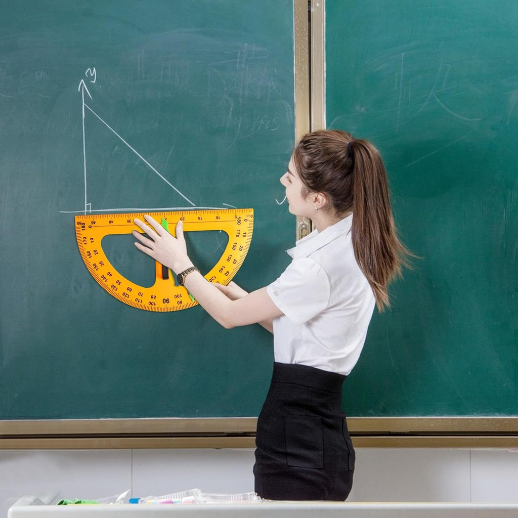 Large Teaching Protractor - Large Classroom Protractor | Digital Design Math Teaching Protractor | Oversized Teaching
