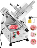Automatic Meat Slicer, 500W Electric Deli Slicer Machine with 10 inch Sharp 75Cr1 Steel Blade, 0-0.67 inch Adjustable