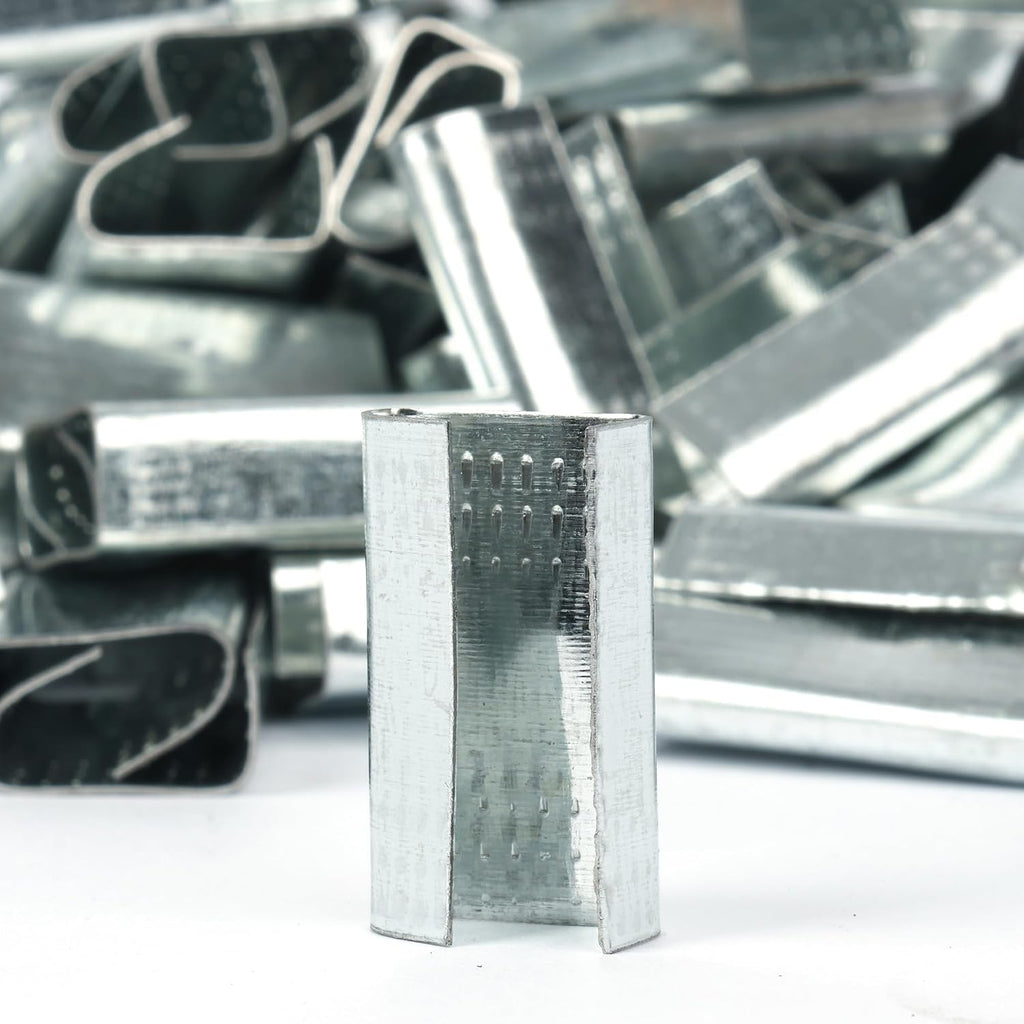 200PCS Packaging Strapping Open Serrated Seals for 1/2" Strap Width Polyester (PET) Strapping, Banding Strapping