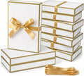 White Gift Boxes with Lids, Shirt Boxes for Gifts, 12 Pack