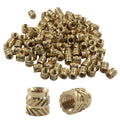 100Pcs M4x6x6mm Brass Heat Set Inserts