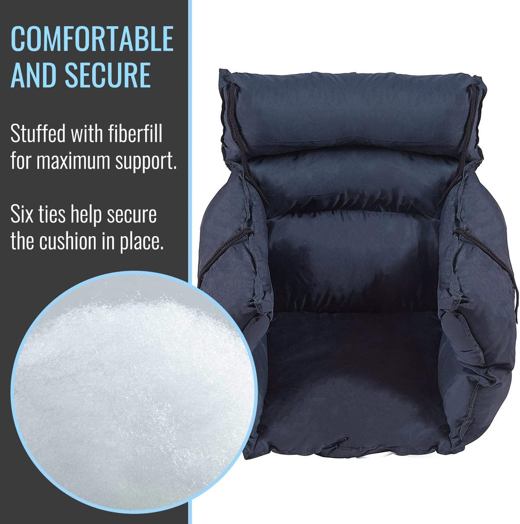 Comfort Wheelchair Cushion & Pad with Side Supports, Recliner & Wheelchair Seat Cushion, Padded Back & Arm Supports