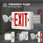 Freelicht 2 Pack Commercial Double-Sided Exit Sign with Large LED Lights