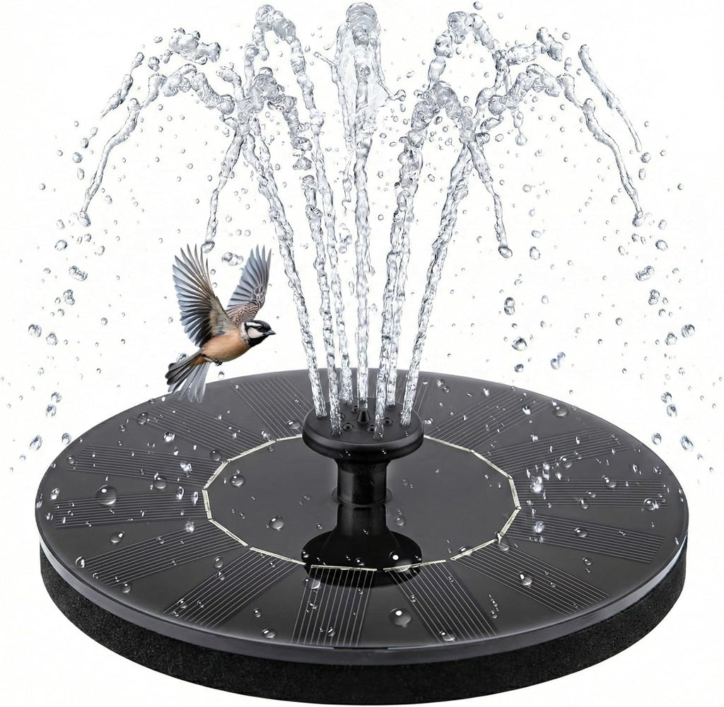Solar Fountain, Floating Solar Water Pump for Bird Bath