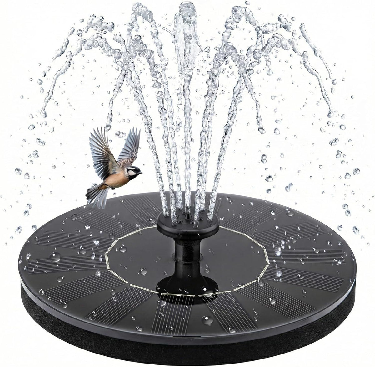 Solar Fountain, Floating Solar Water Pump for Bird Bath
