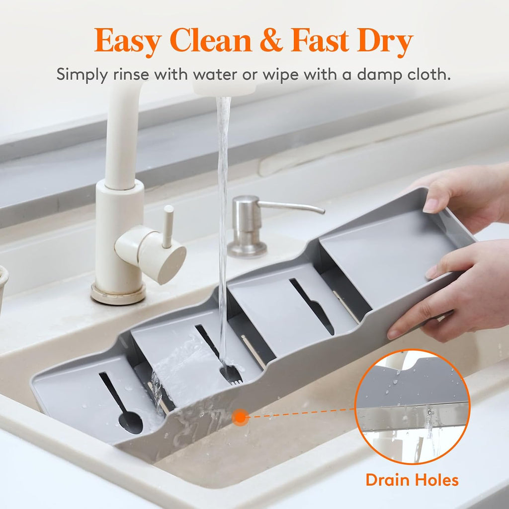 Small Flatware Organizer, Compact Silverware Tray