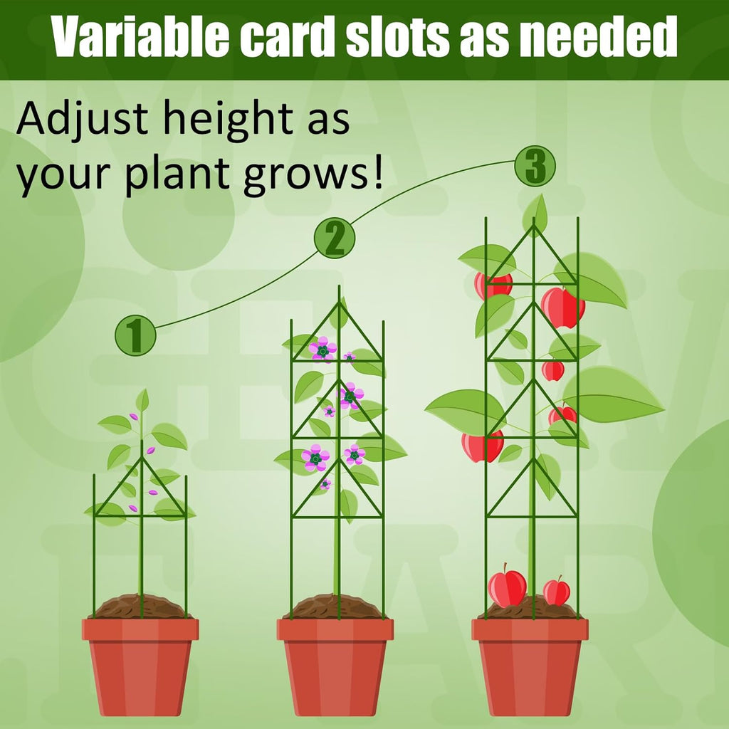 50 Pcs Adjustable Plant Stake Arms for Tomato Cage 11 Inch Expandable Trellis Connectors 11mm Diameter Garden Plant