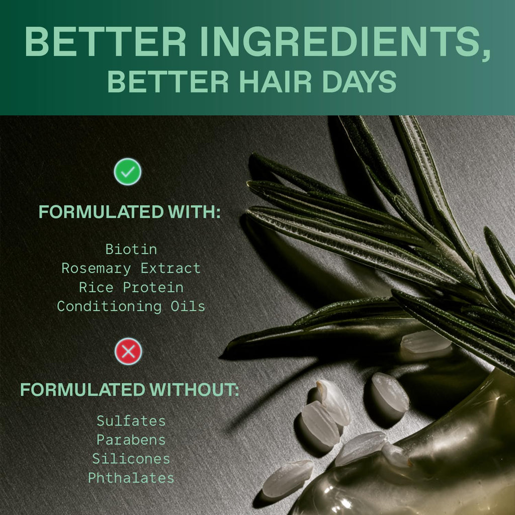 Men's Thickening Shampoo & Conditioner Set, Biotin, 16 fl oz Each