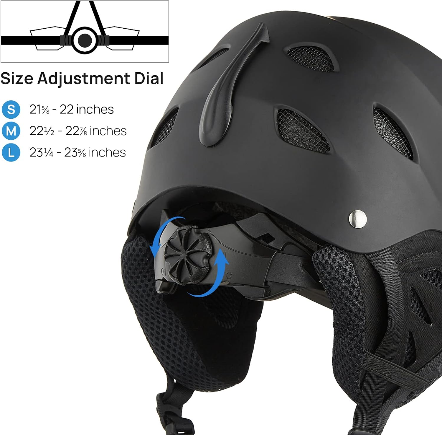 Ski & Snowboard Helmet for Adult Men Women, Youth & Kids Snow Sports Snowboarding Helmets Goggles Compatible Model S1-17