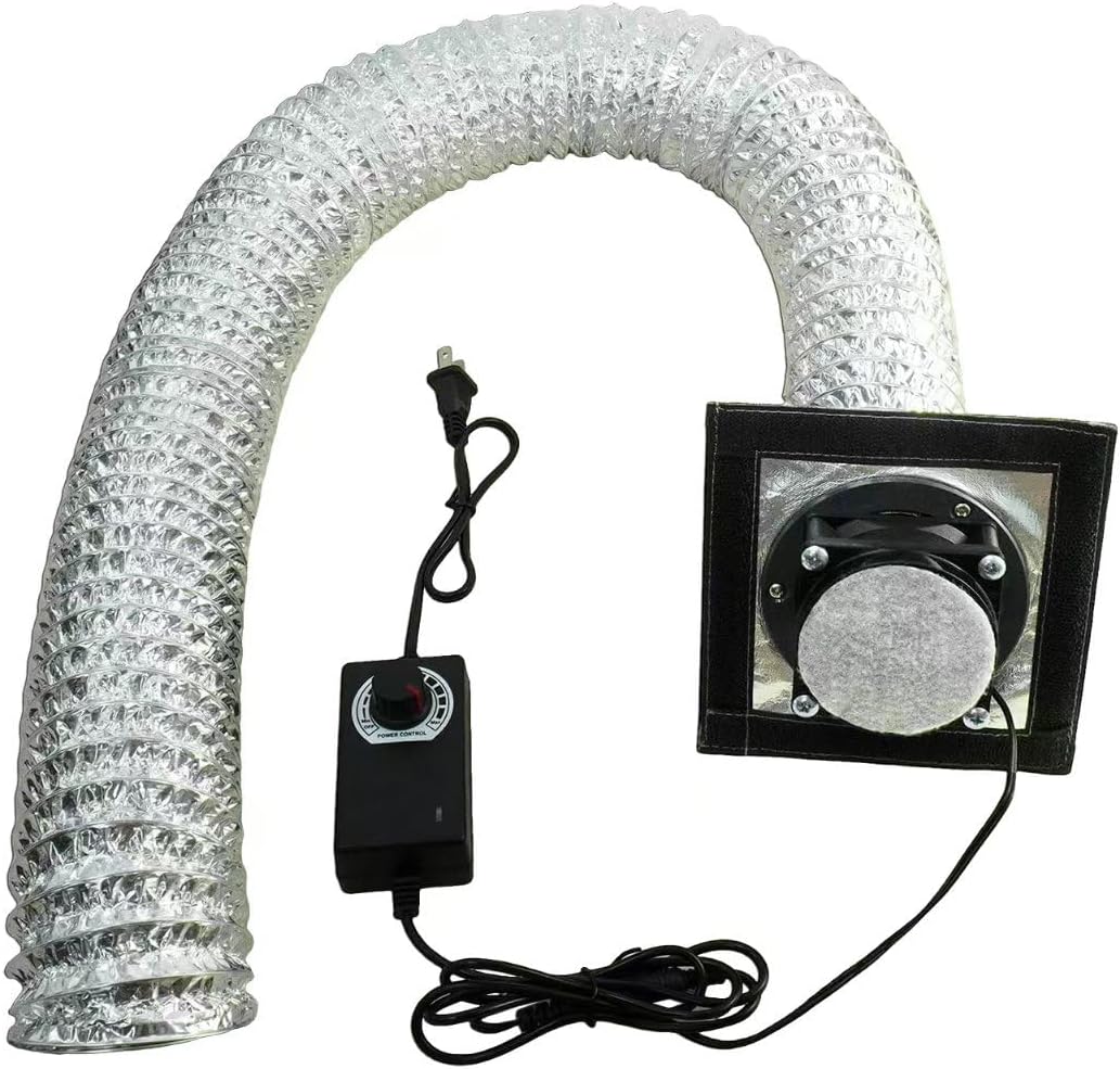 Smart Control 3-Layer Ventilation Filter Fan Kit for 3D Printer Enclosure | High Efficiency 5000RPM Exhaust Fan and