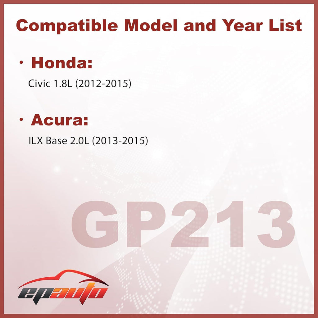 EPAuto GP213 (17220-R1A-A01) Engine Air Filter Replacement for Honda