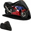 Full Enclosed Motorcycle Cover Waterproof,Heavy Duty 600D Oxford Outdoor Indoor Motorcycle Full Cover with All-Round