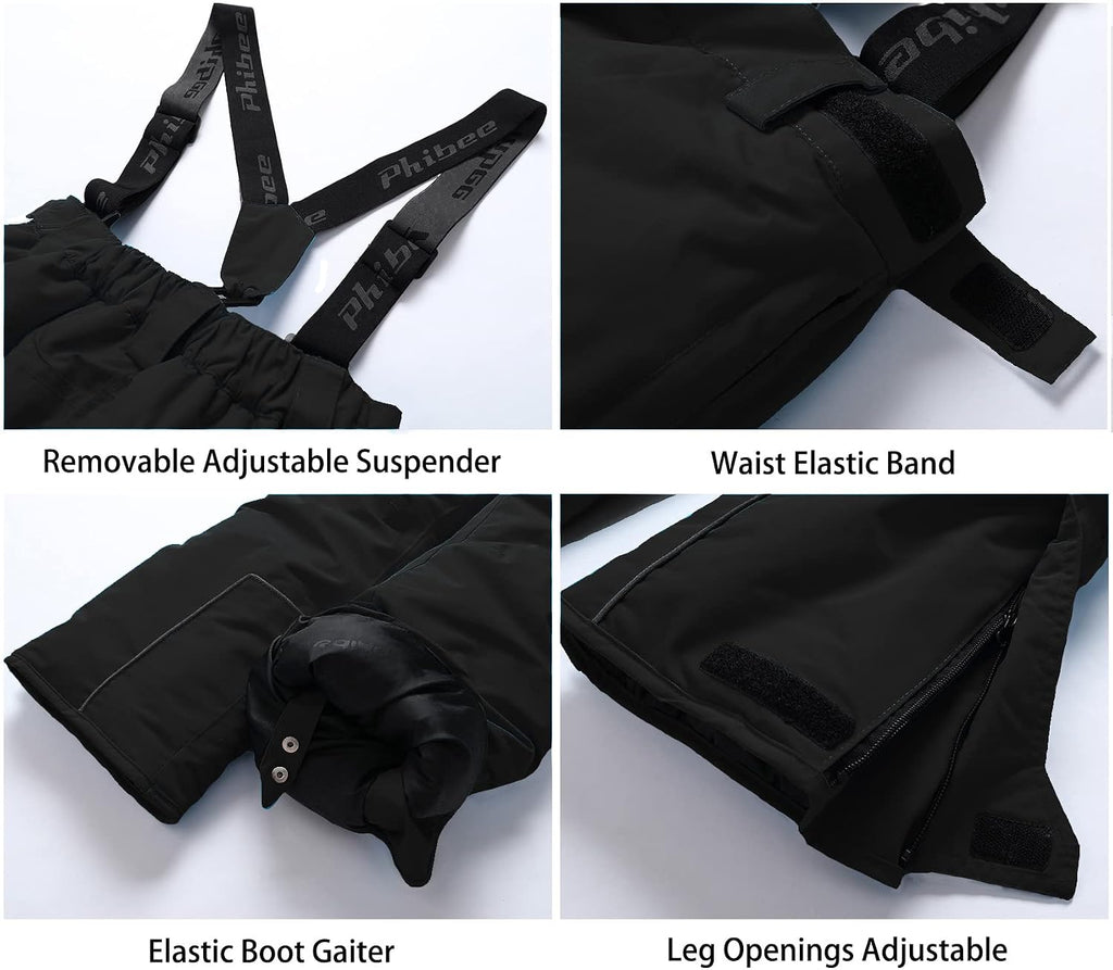Girls' Waterproof Windproof Breathable Polyester Snow Ski Pants