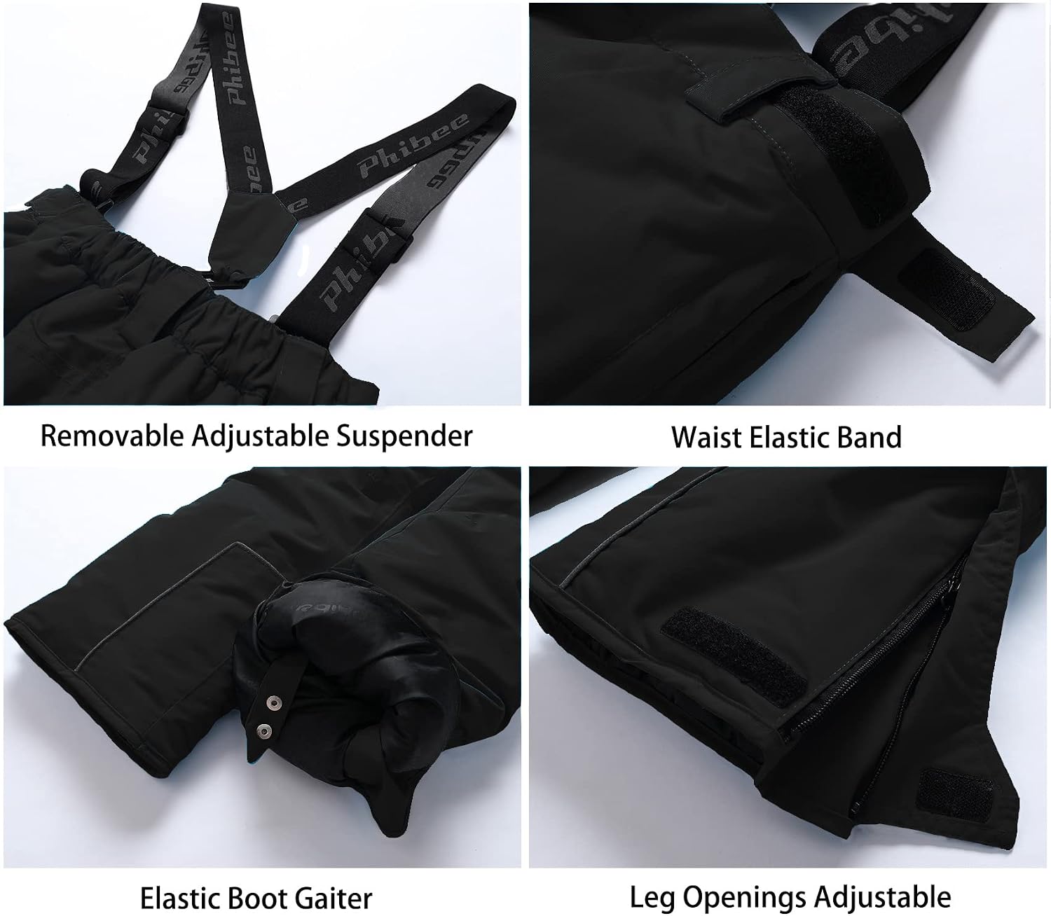 Girls' Waterproof Windproof Breathable Polyester Snow Ski Pants