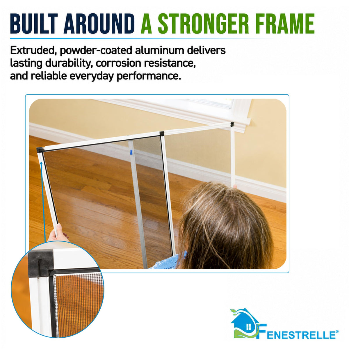 Expandable Window Screen, 15″ H × 21″–40″ W Horizontal, 2-Pack