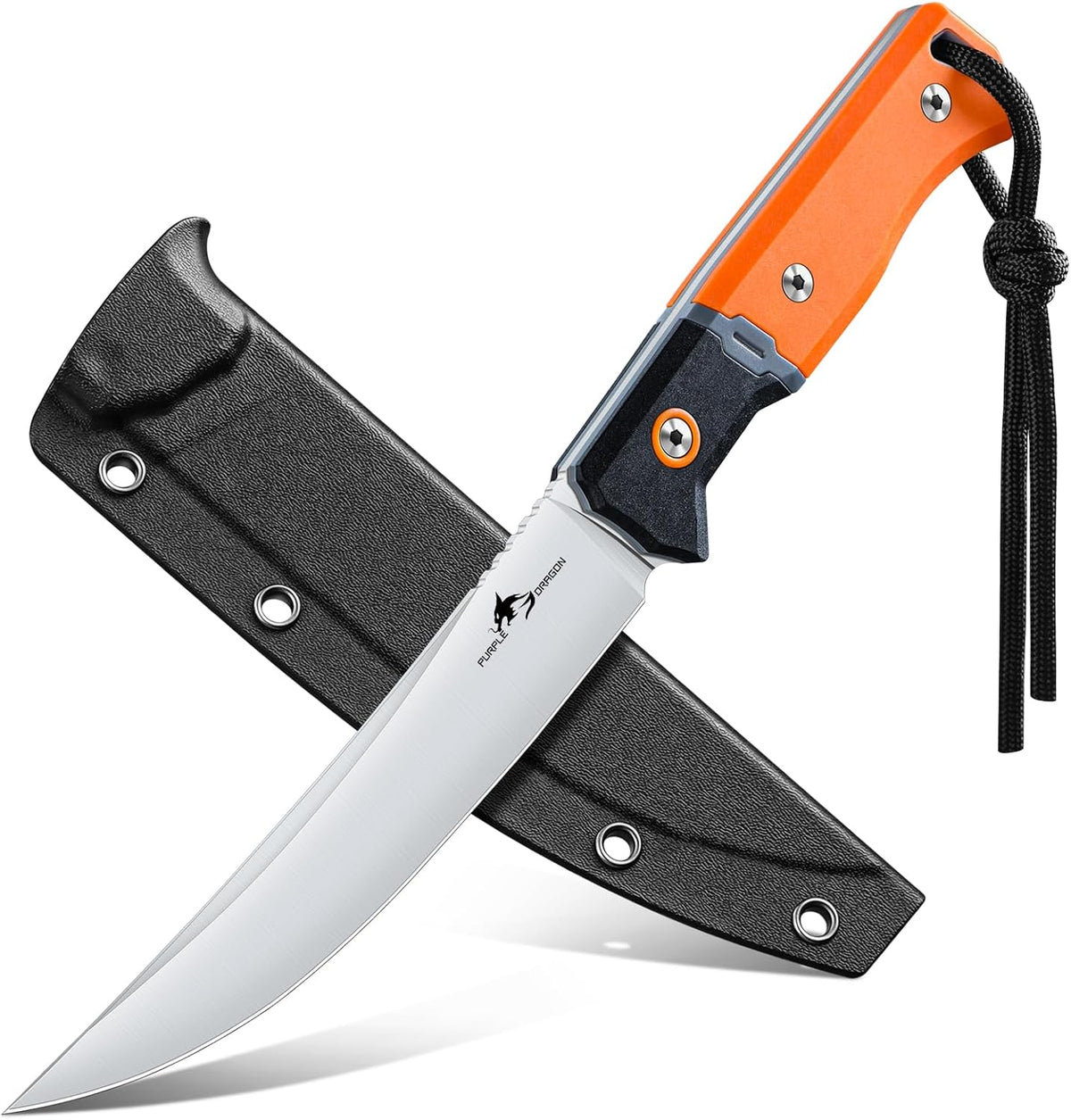 Outdoor Knife for Boning - Trailing Point Boning Knife Orange