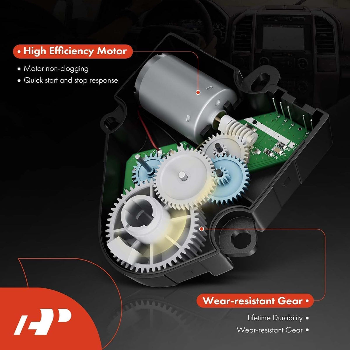 A-Premium 2-Pack HVAC Blend Door Actuator, Replace# 52402588