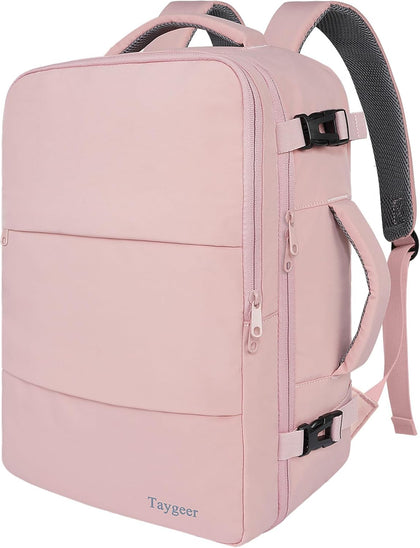 Travel Backpack for Women, Carry On Backpack with Water Bottle Pocket & Shoe Pouch, TSA 15.6inch Laptop Mochila