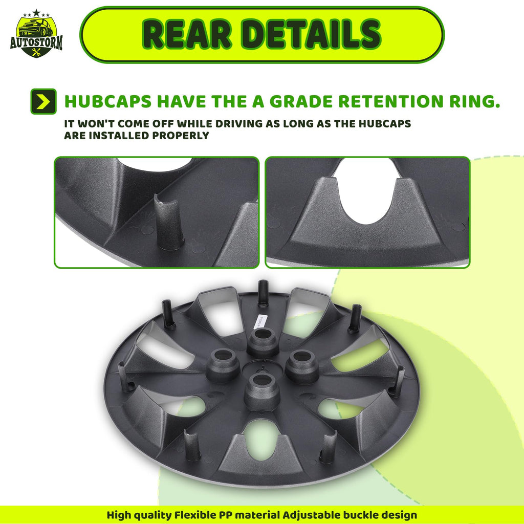 14 Inch Wheel Hubcaps for 2008-2011 Hyundai Accent Sedan/Hatchback