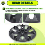 14 Inch Wheel Hubcaps for 2008-2011 Hyundai Accent Sedan/Hatchback
