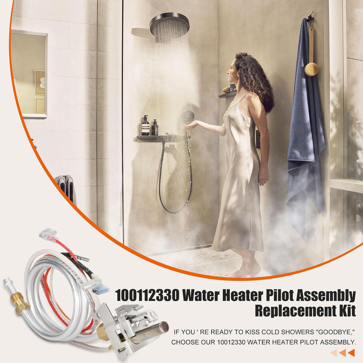 Upgrade 100112330 Water Heater Pilot Assembly, Replace 9007876 Thermopile