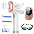 Laser Hair Removal, IPL Hair Removal Device System with 9 Intensity Levels for Legs, Ice Cooling Laser Hair Removal