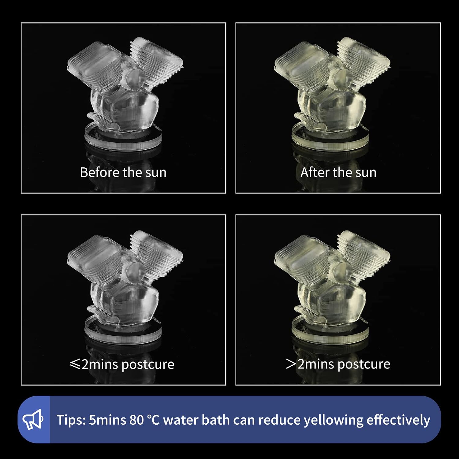 Water Washable 3D Printer Resin, 405nm High Precision UV-Curing 3D Resin, Low Shrinkage Standard Photopolymer Resin
