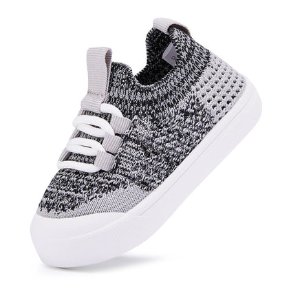 Toddler Walking Shoes Baby Boy Girl Barefoot Sneakers Grey Size 8