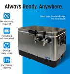 ColdOne Duo Portable Kegerator, (2) Two Gallon Kegs, Batch Craft Coctails, Easy Fill