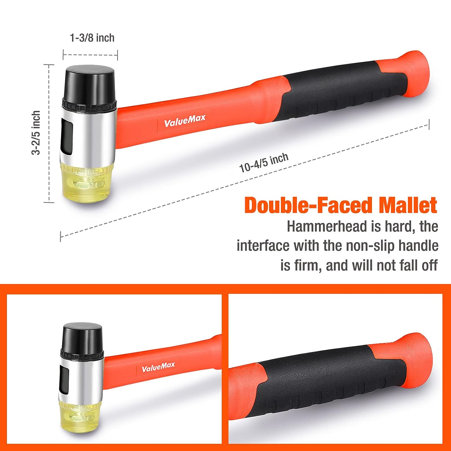 Laminate Wood Flooring Installation Kit with Solid Tapping Block, Wider Heavy Duty Pull Bar, Reinforced Double-Faced