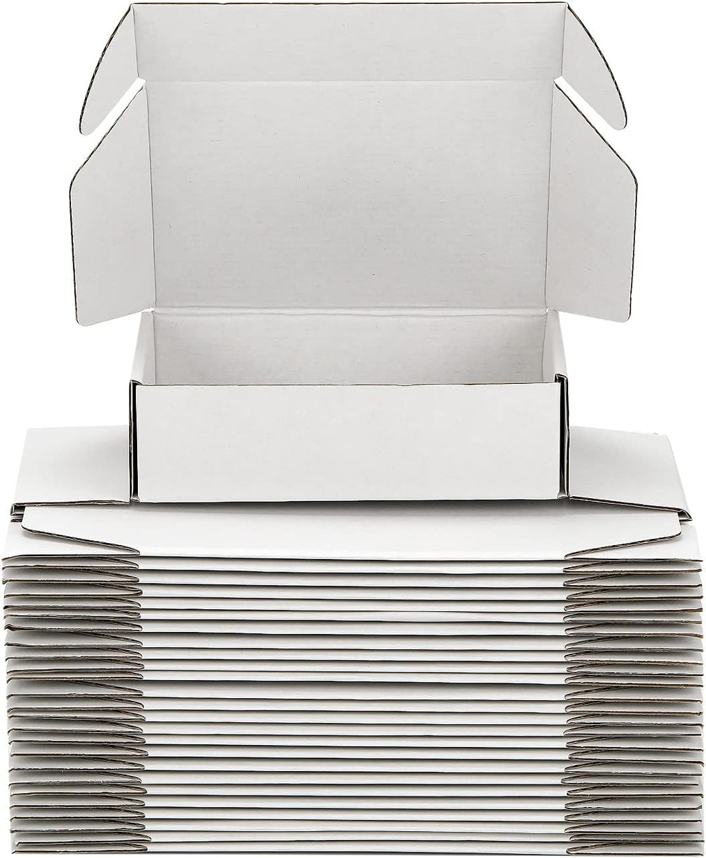 Small Shipping Boxes 9x6x3 Inch (25 Pack) - Sturdy White Corrugated Cardboard Boxes for Small Business, Ecommerce