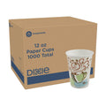 Dixie PerfecTouch 12 oz Paper Coffee Cups By GP PRO, Coffee Haze Design, 1000 Count (50 Disposable Cups Per Pack, 20