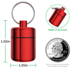 Ear Plug Carrying Case Keychain(2 Pack), Small Waterproof Metal Earplug Case Ear Plug Holder Container Great for