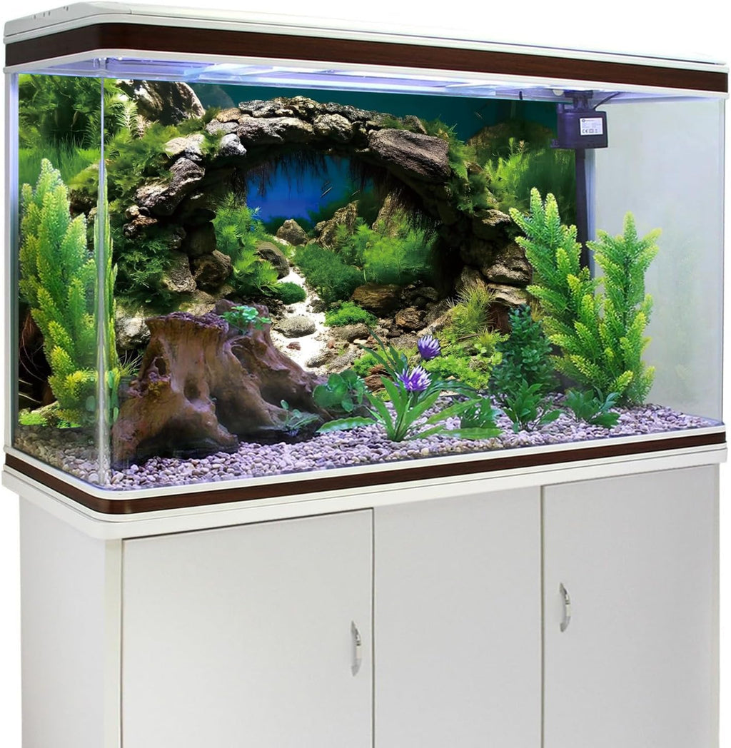 48x18 in Arch Stone Aquarium Backdrop Aquatic Plant Fish Tank Background