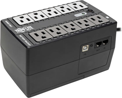 Eaton Tripp Lite INTERNET550U 550VA UPS 300W Battery Backup Surge Protector | 10 Outlets, Replaceable Battery, 5ft