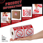 4 Rolls 3" x 4" 2000 Labels Do Not Stack Stickers, Heavy Duty Warning Labels for Shipping Boxes, Fragile Packages &