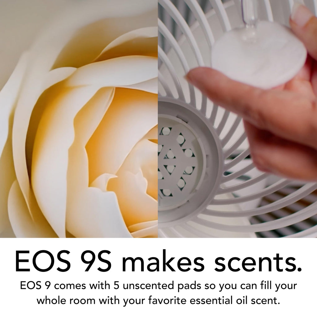 EOS 9S Pedestal Air Circulator, 12-Hr Timer, Remote Control