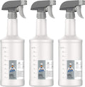 24 oz Empty Plastic Spray Bottles for Cleaning Solutions, Heavy Duty Household Reusable Spray Bottles with