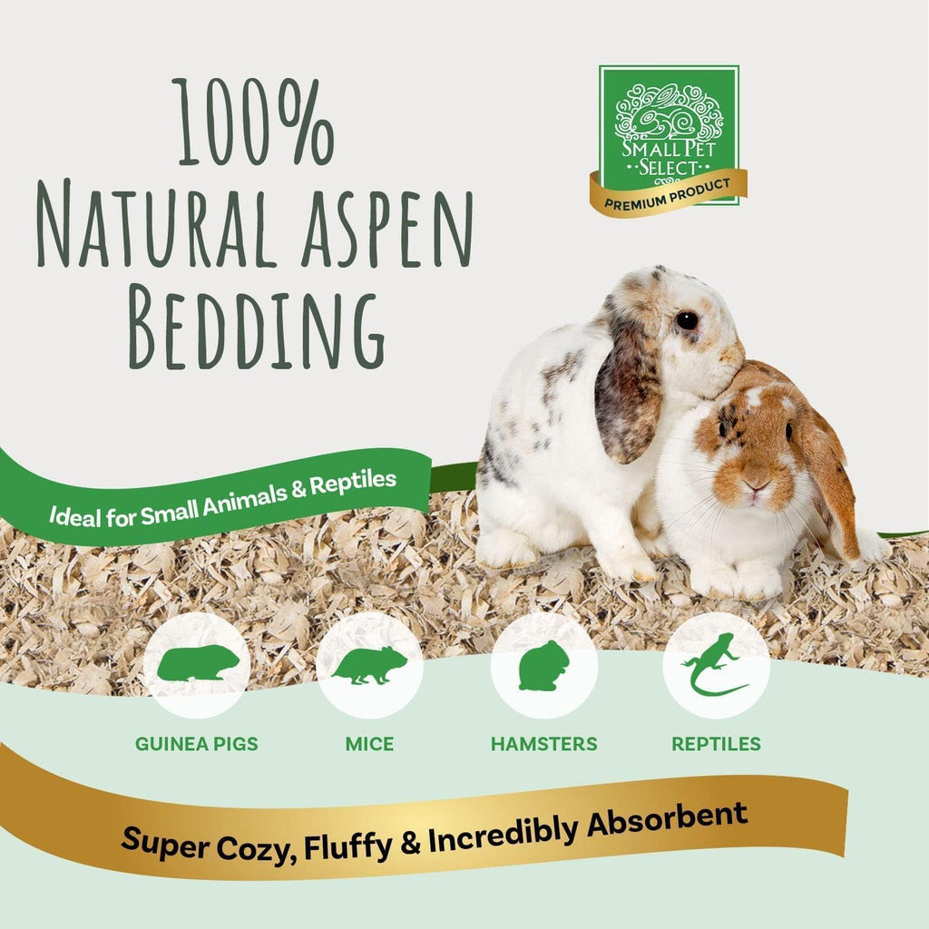 Premium Natural Aspen Bedding, Animal Bedding for Small Indoor and Outdoor Pets, Made in the USA, Size 41 L Pack