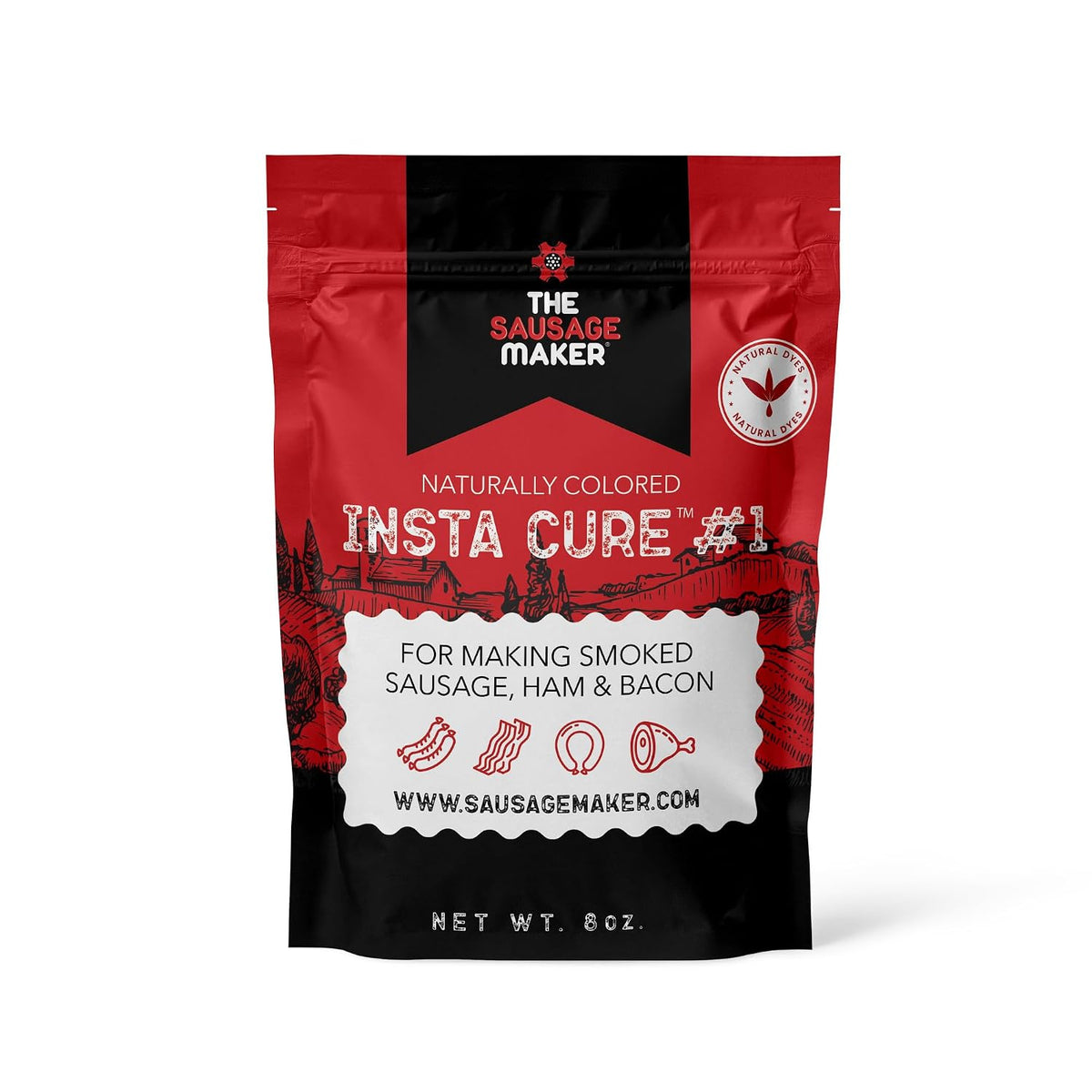 Insta Cure #1 No Red Dye Curing Salt, 8 oz