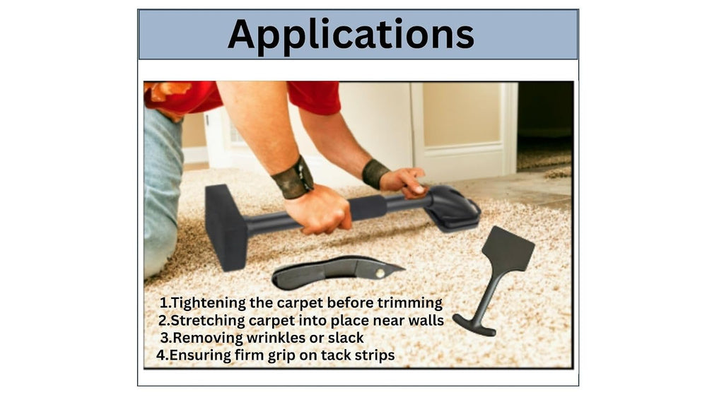 Knee Kicker Carpet Stretcher Kit with Tucker and Carpet Knife - ZY457